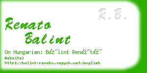 renato balint business card